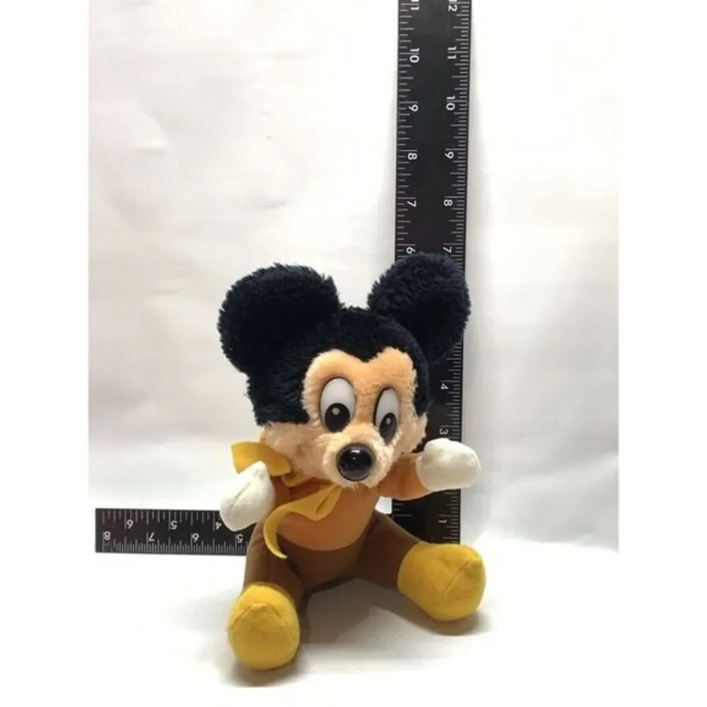 Vintage Walt Disney Mickey's Christmas Carol‎ Mickey Mouse Plush Stuffed Animal